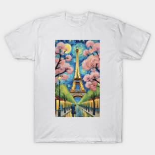 Eiffel Tower Euphoria: Van Gogh's Parisian Symphony T-Shirt